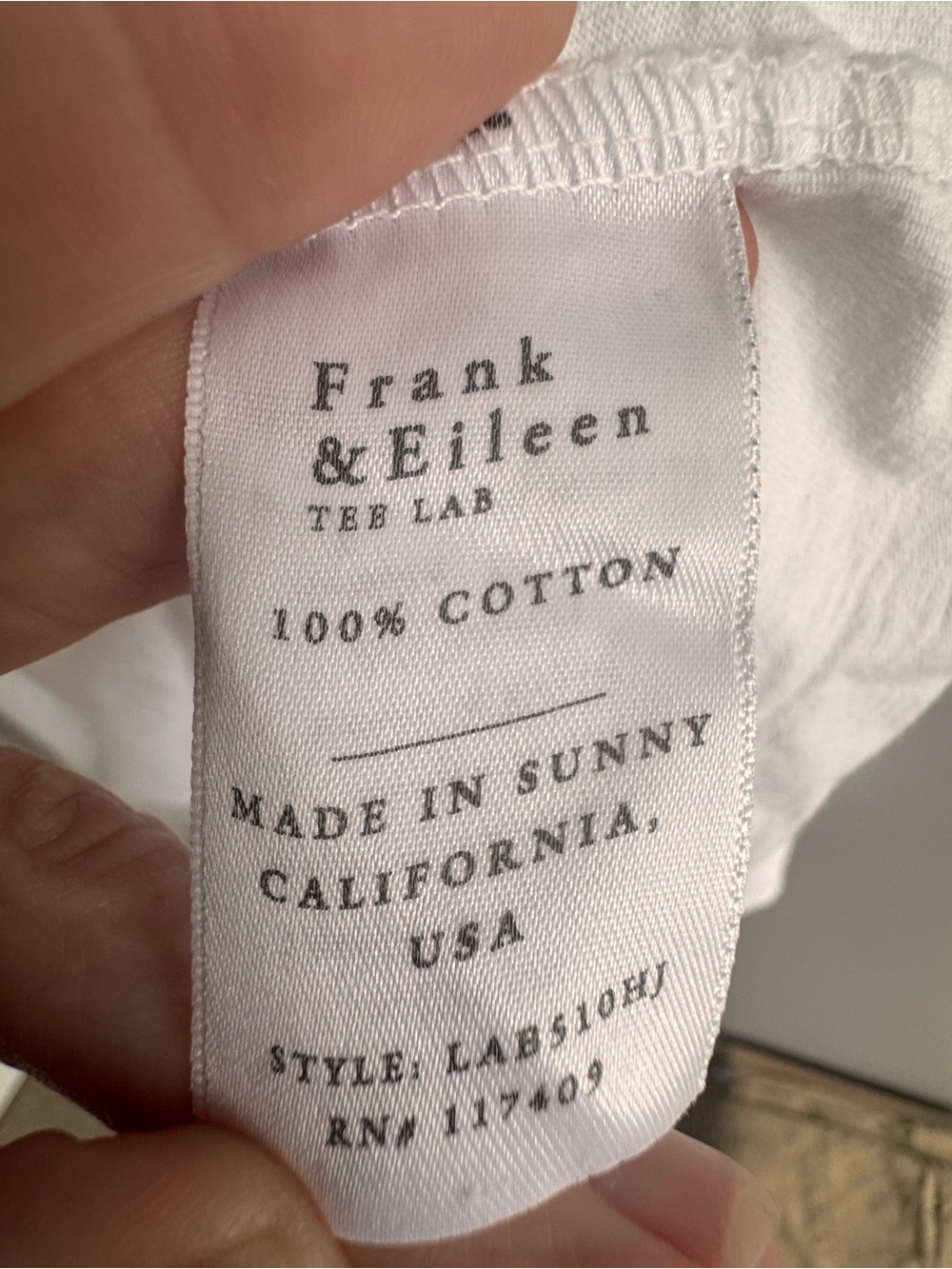 Frank & Eileen Patrick  Popover Henley - Heritage Jersey - White Women's XL - Picture 3 of 6